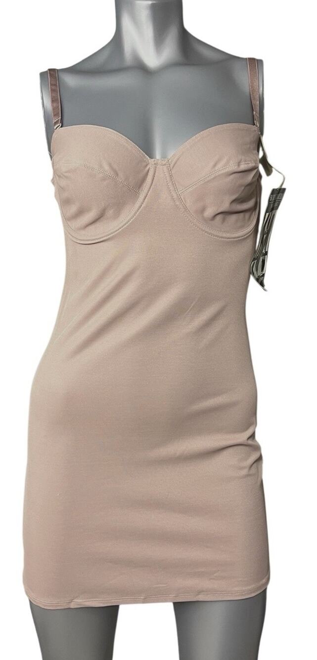 Body Slimmers Women's Beige Shapewear 38C Underwire Bodycon NWT Festival